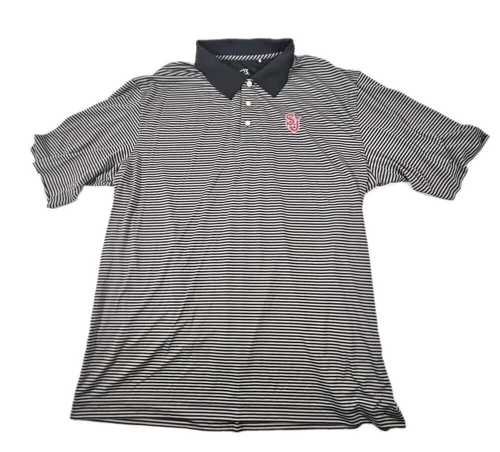 Cutter & Buck CB DryTec St. John's University SJ Polo Men's 3XT Black Gray...